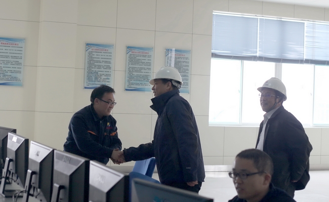 濟礦集團總經理張廣宇春節到濟礦民生熱能慰問