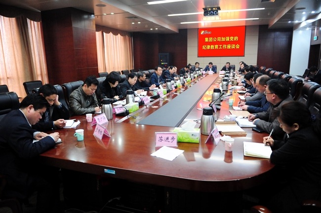 集團公司召開加強黨的紀律教育工作座談會