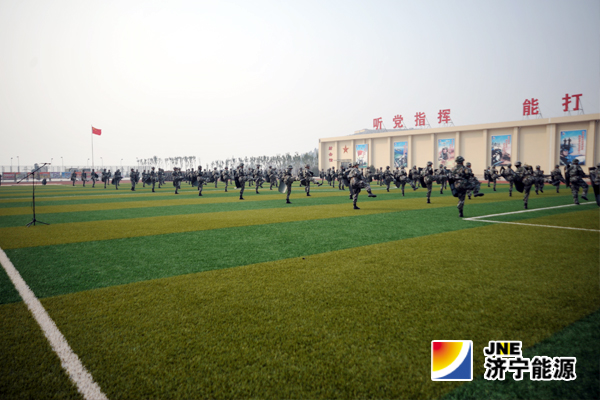 集團公司民兵應急連參加全市民兵應急課目演練