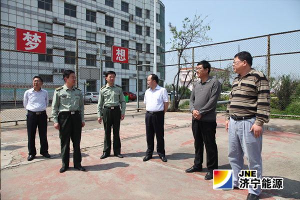 汶上縣武裝部領導到義橋煤礦指導民兵整組及民兵應急連訓練工作