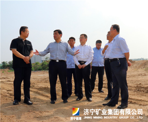 市環保局局長許偉到濟礦物流公司調研指導工作
