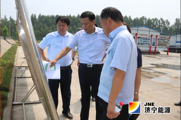張廣宇、閔維到濟礦物流公司施工現場檢查指導工作