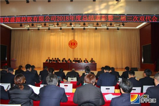 落陵盛源公司召開2018年度總結表彰暨二屆三次雙代會
