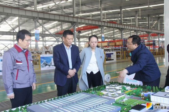 張廣宇到落陵盛源公司調研指導工作