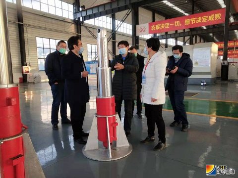 王隨蓮到海納科技調研指導疫情防控及復工復產工作