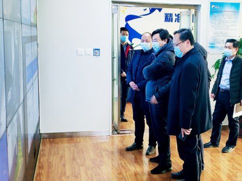 陳成華到義橋煤礦督導檢查安全生產和疫情防控工作