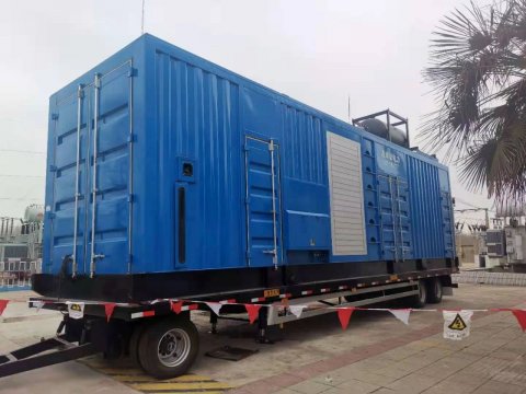 集團公司首臺移動應急發電車一次試車成功
