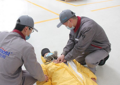 盛源公司開展應急救援演練