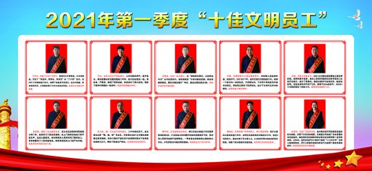 義橋煤礦：第一季度“十佳文明員工”亮風采