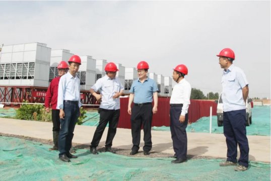 馬金平到陽城2號井籌建處檢查指導工作