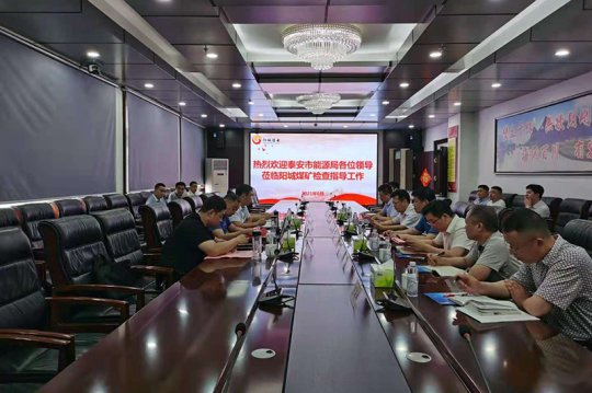 泰安市能源局異地執法“回頭看”檢查組到陽城煤電進行檢查