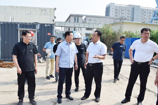 鄭士民到金橋煤礦督導檢查高鹽水處理項目建設情況