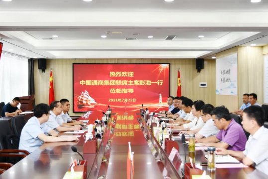陳穎會見中國通商集團彭池一行