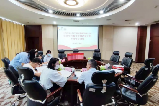 市委黨史學習教育巡回指導組市直十組到集團公司開展專題督導調研