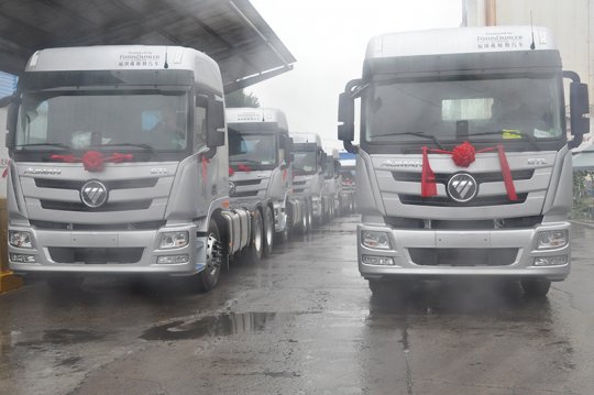 花園煤礦首批國六標準煤炭運輸車實現迭代升級