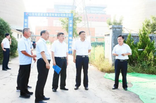 張廣宇陪同豐家雷到陽城煤電考察調研重點項目建設情況