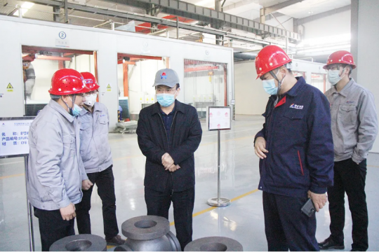 馬金平到精密制造產業園檢查指導工作