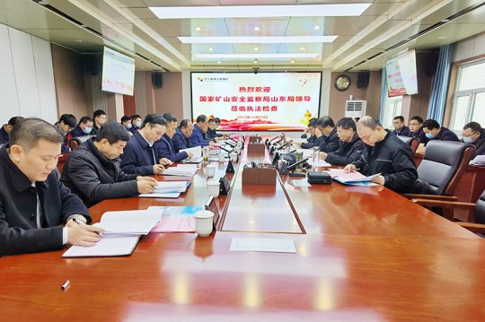 國家礦山安全監察局山東局執法四處到義橋煤礦開展安全執法檢查