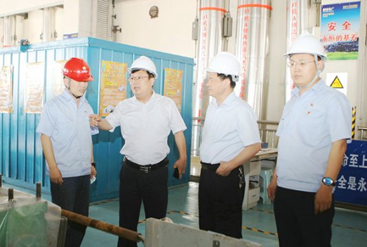 薄福利到陽城電廠、陽城技改項目調研指導工作