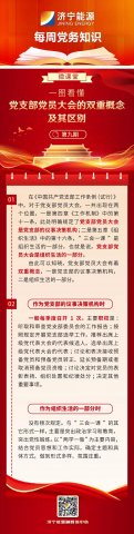 黨務知識“微課堂”丨黨支部黨員大會的雙重概念及其區別