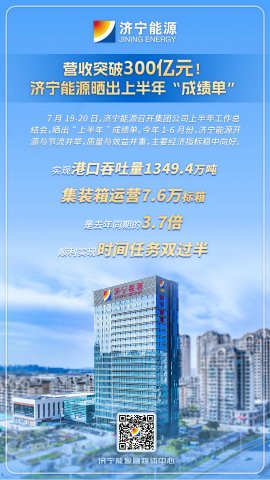 一組海報帶你速覽！濟寧能源上半年收獲滿滿