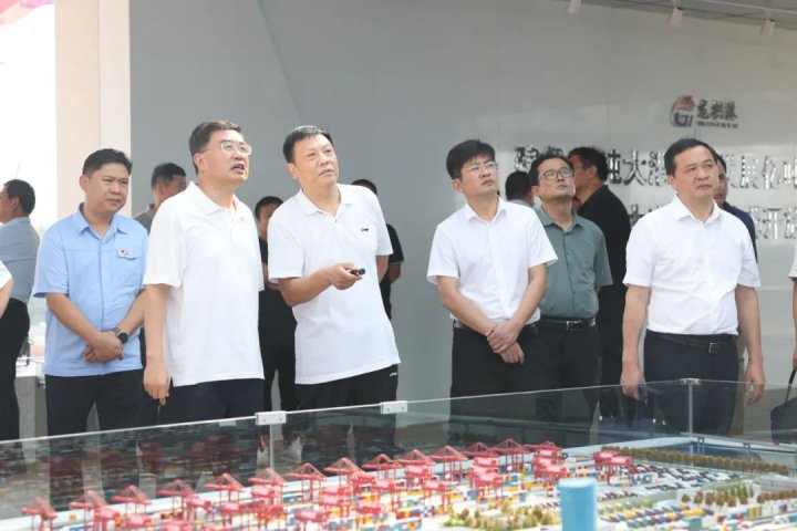 張廣宇陪同朱貴友到龍拱港考察調研