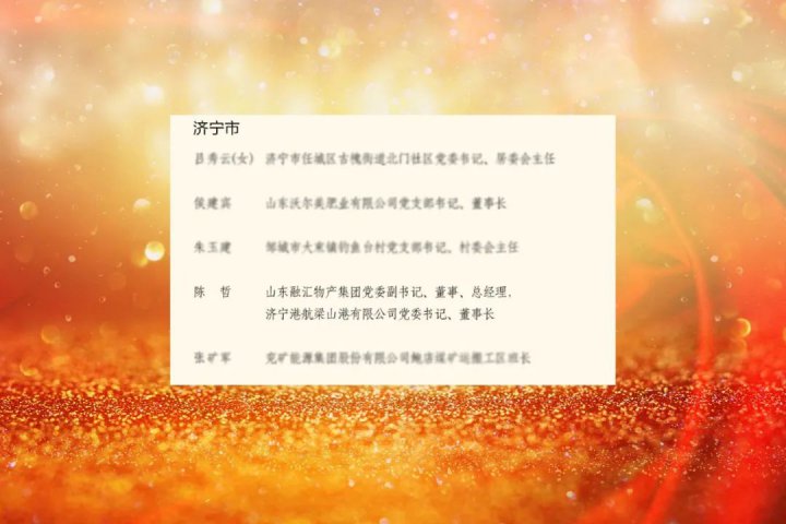 濟寧能源陳哲入選2023年度山東省“發現榜樣”人員名單